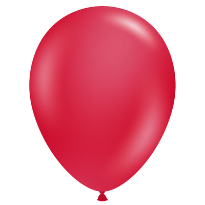 TUFTEX 5 inch TUFTEX METALLIC STARFIRE RED Latex Balloons 15053-M