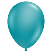 TUFTEX 5 inch TUFTEX METALLIC TEAL Latex Balloons 15057-M