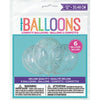 Unique 12 inch CLEAR BALLOONS WITH SILVER CONFETTI BALLOON (6 PK) Latex Balloons 56408-UN