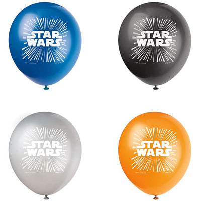 Unique 12 inch STAR WARS CLASSIC (8 PK) Latex Balloons 79285-UN