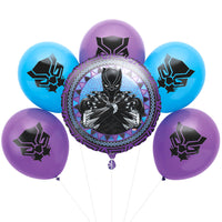 Unique BLACK PANTHER FOIL & LATEX BALLOON KIT Balloon Bouquet 29697-UN