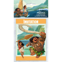 Unique MOANA INVITATIONS (8 PK) Invitations 59824-UN