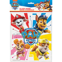 Unique PAW PATROL LOOT BAGS (8 PK) Favor Bags 77433-UN