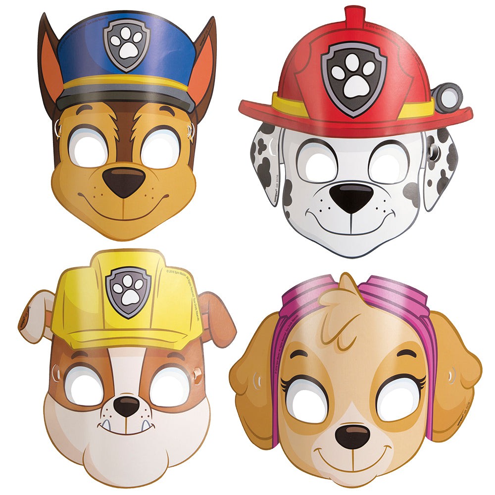 Unique PAW PATROL PARTY MASKS (8 PK) Novelties 48431-UN