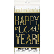 Unique ROARING NEW YEARS PLASIC TABLECOVER 54 inch X 84 inch Table Covers 78133-UN