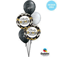 Qualatex 18 inch NICELY DONE CHEVRON PATTERNS Foil Balloon 24199-Q-U